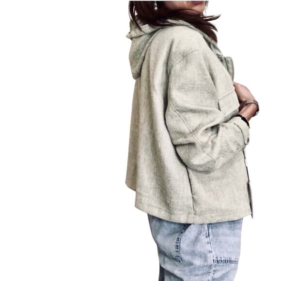 Avec Les Filles Cropped Hooded Jacket, Casual, Coastal, Weekend, City Chic,  XL - Picture 6 of 14